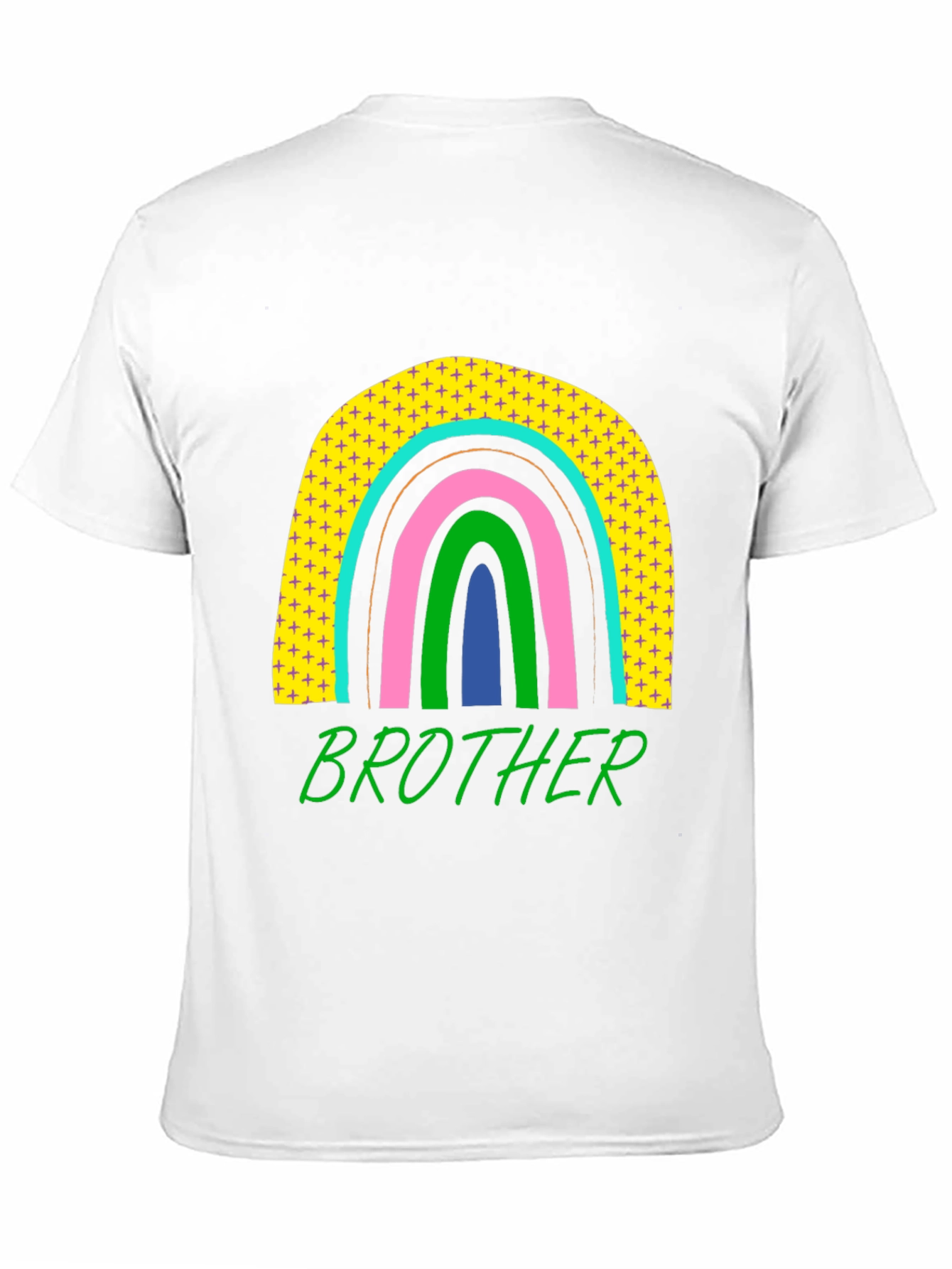 Brother Rainbow Graphic T-Shirt - Mens Black Tee
