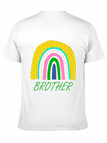 Brother Rainbow Graphic T-Shirt - Mens Black Tee