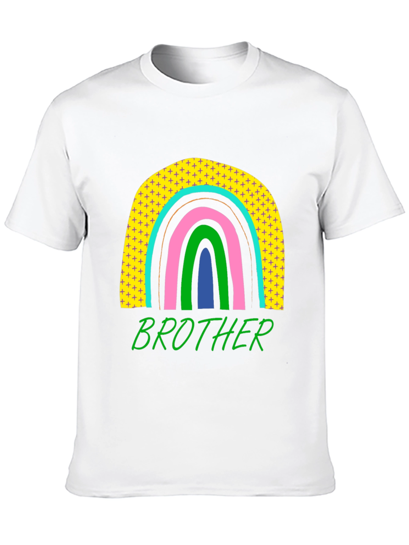 Brother Rainbow Graphic T-Shirt - Mens Black Tee