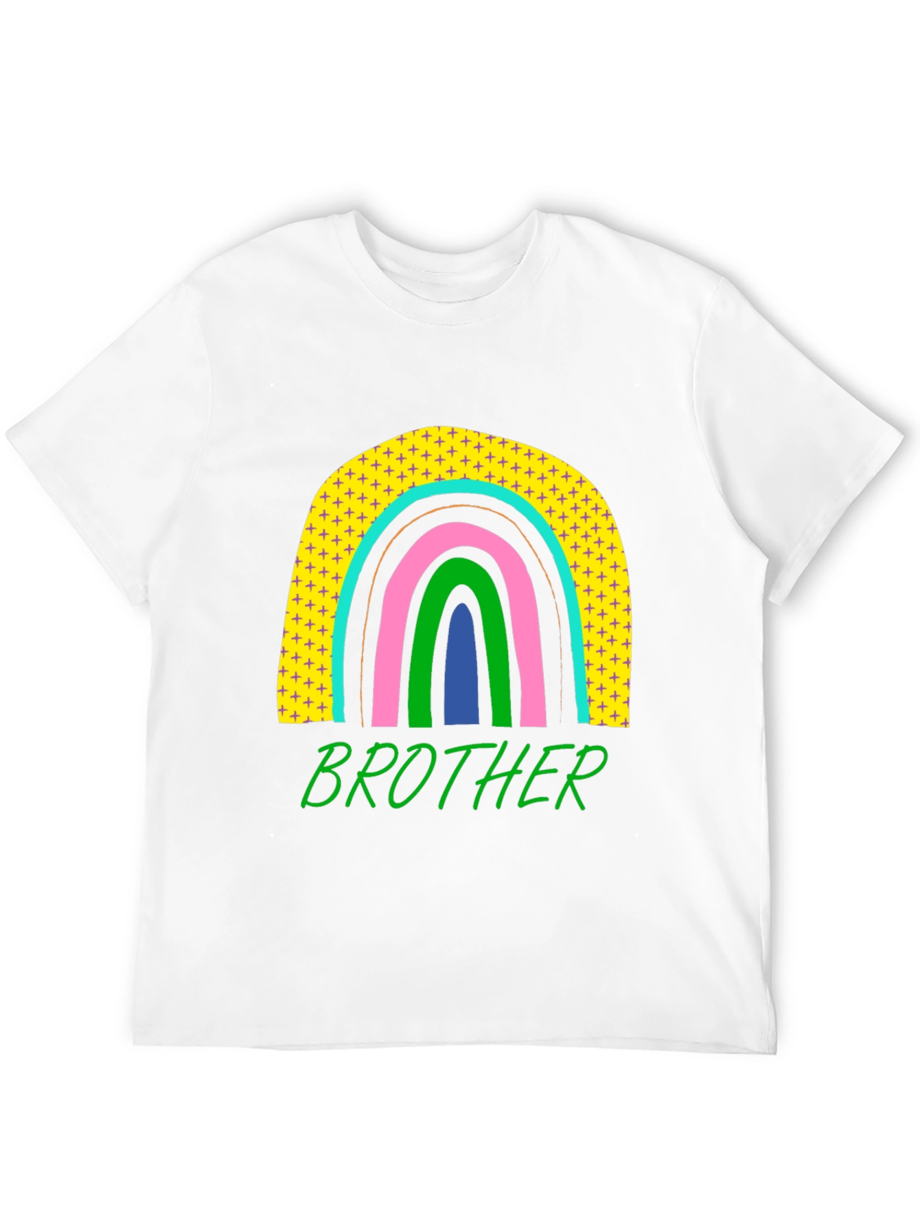 Brother Rainbow Graphic T-Shirt - Mens Black Tee