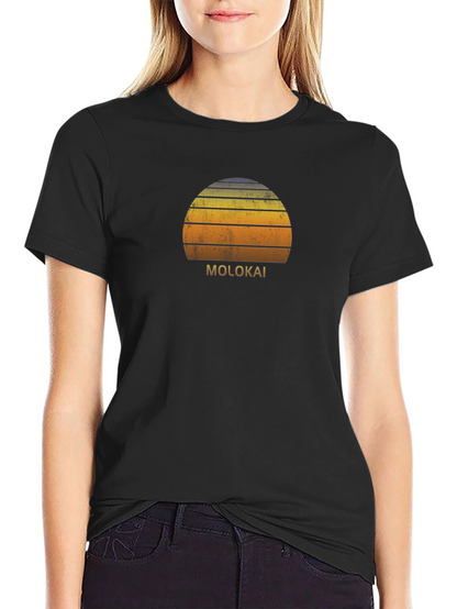 Molokai Retro Sunset Graphic T-Shirt