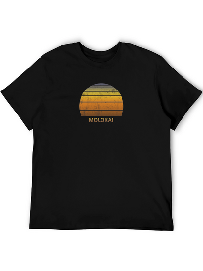 Molokai Retro Sunset Graphic T-Shirt