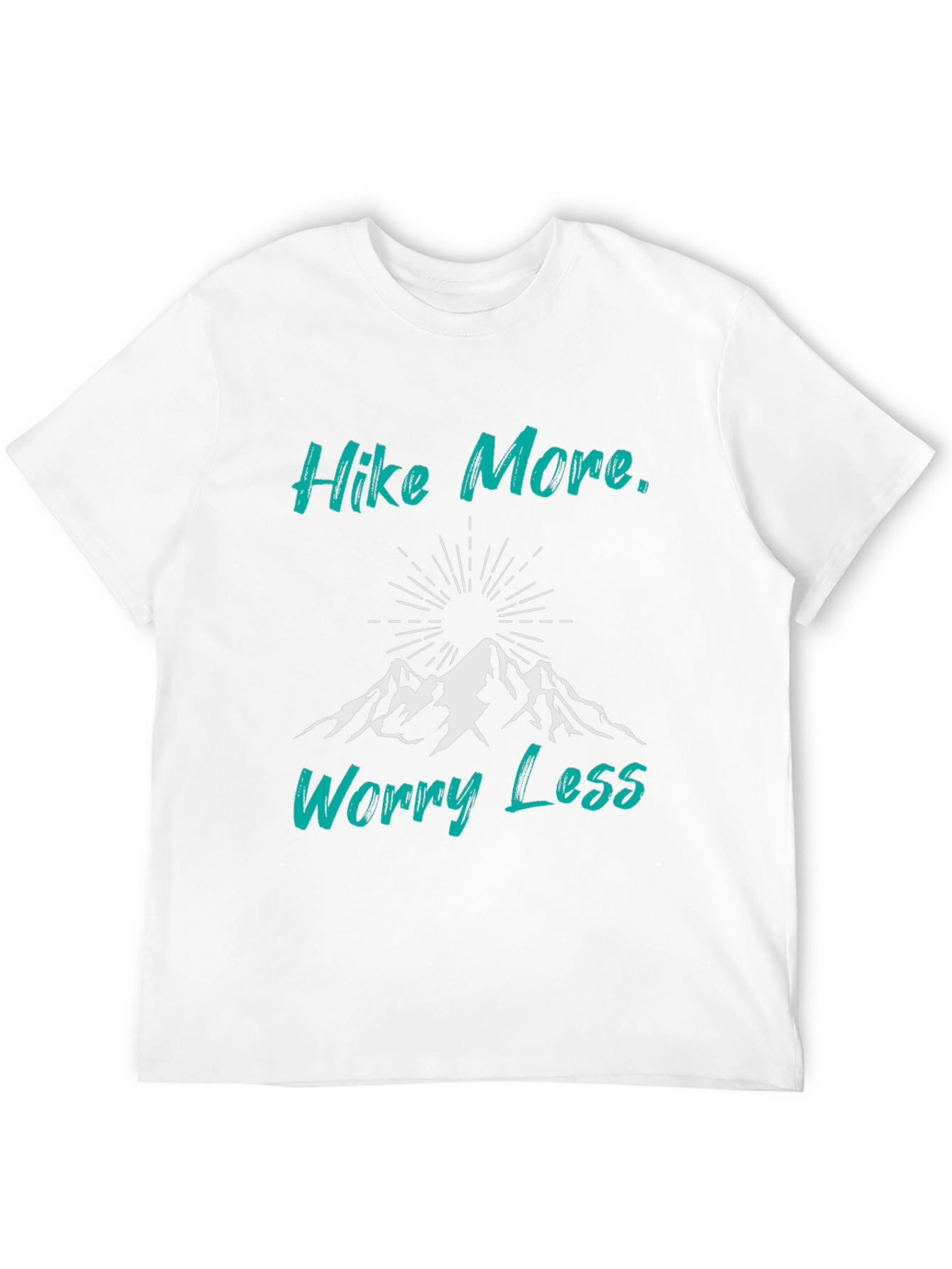 Hike More Worry Less Black Graphic Tee