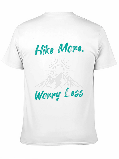 Hike More Worry Less Black Graphic Tee