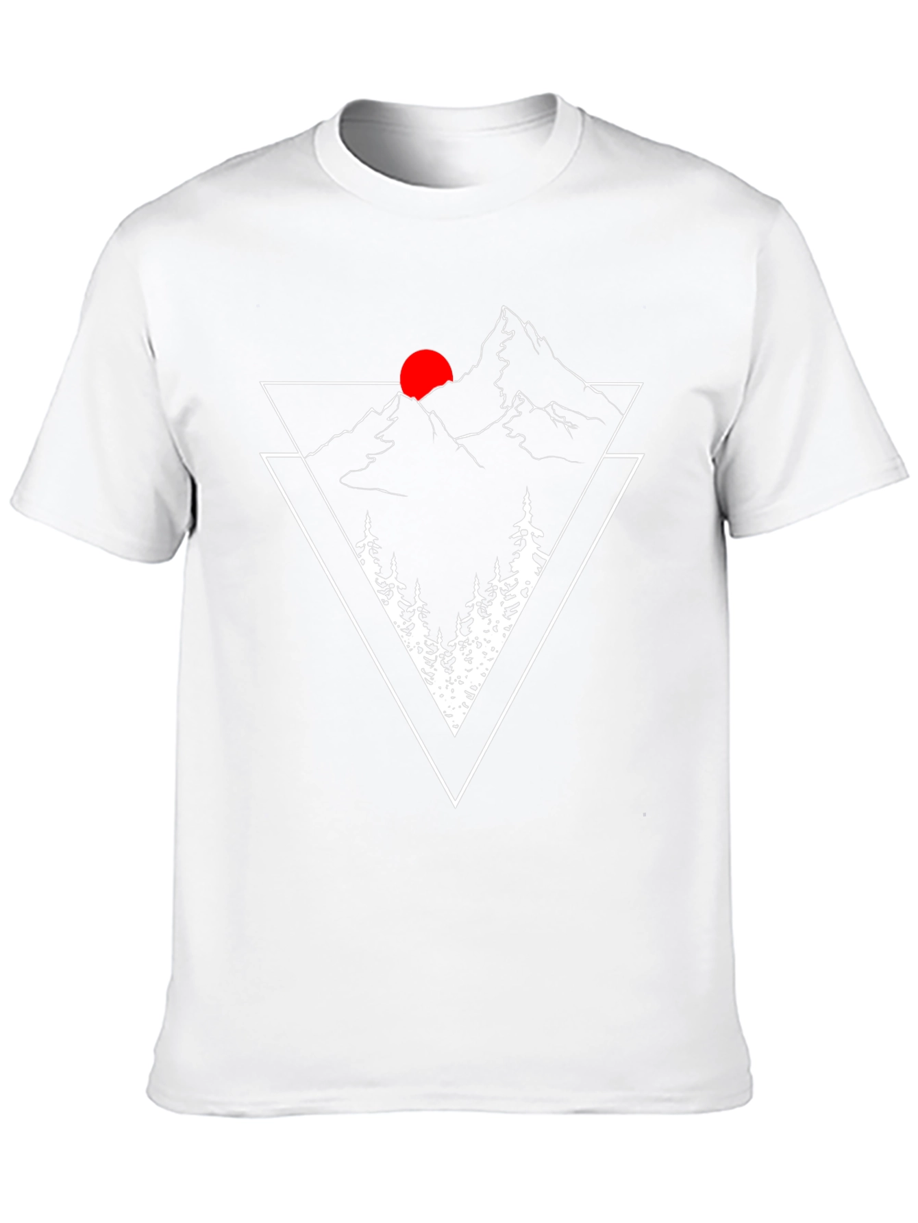 Mountain Peak Graphic Tee - Black