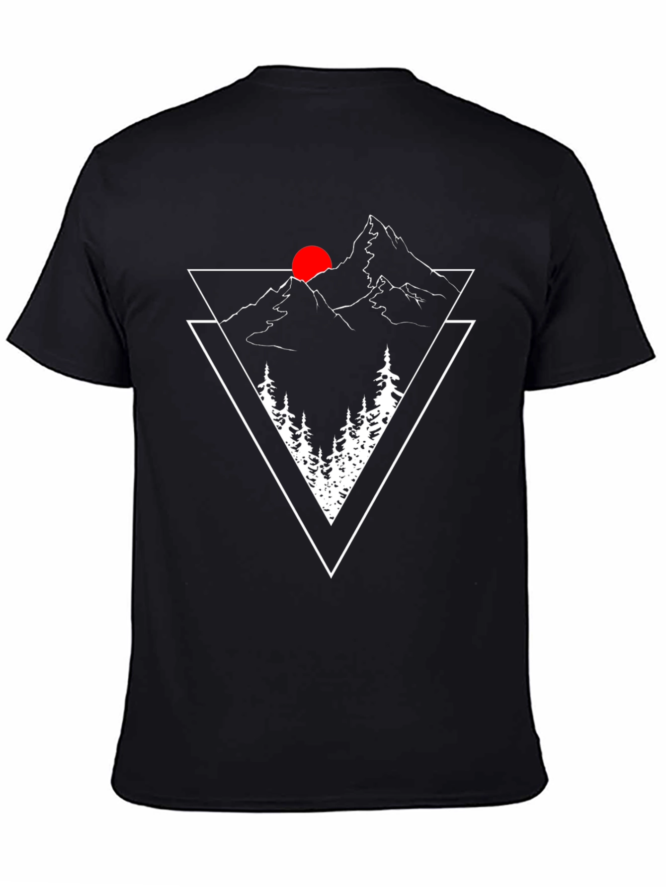 Mountain Peak Graphic Tee - Black