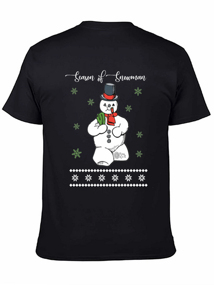 Season of Snowman Graphic T-Shirt