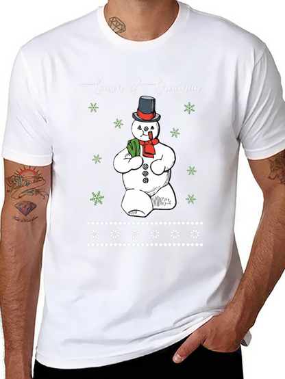 Season of Snowman Graphic T-Shirt