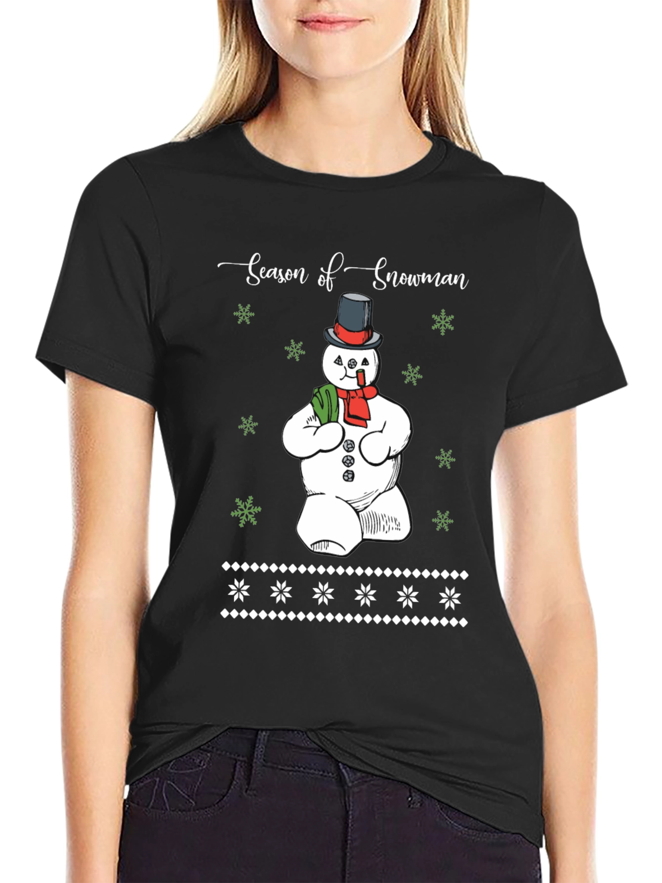 Season of Snowman Graphic T-Shirt