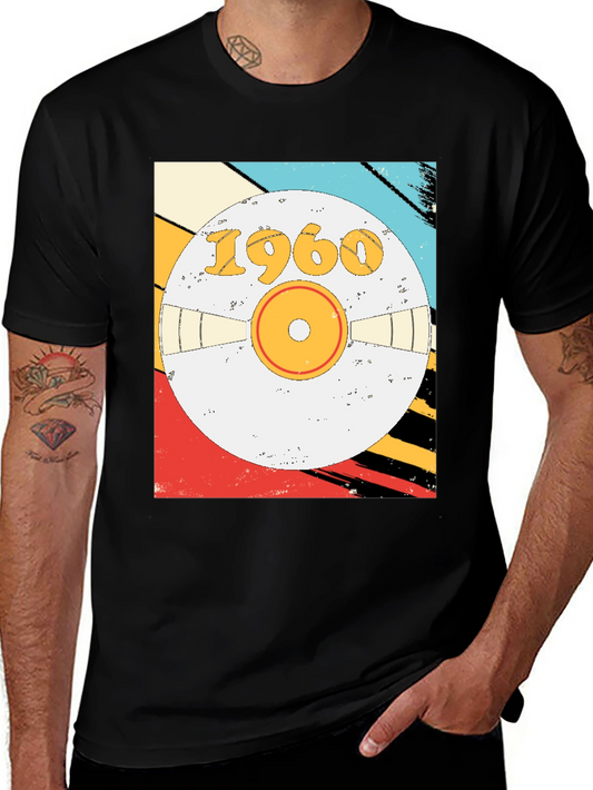 Vintage 1960 Record Design T-Shirt