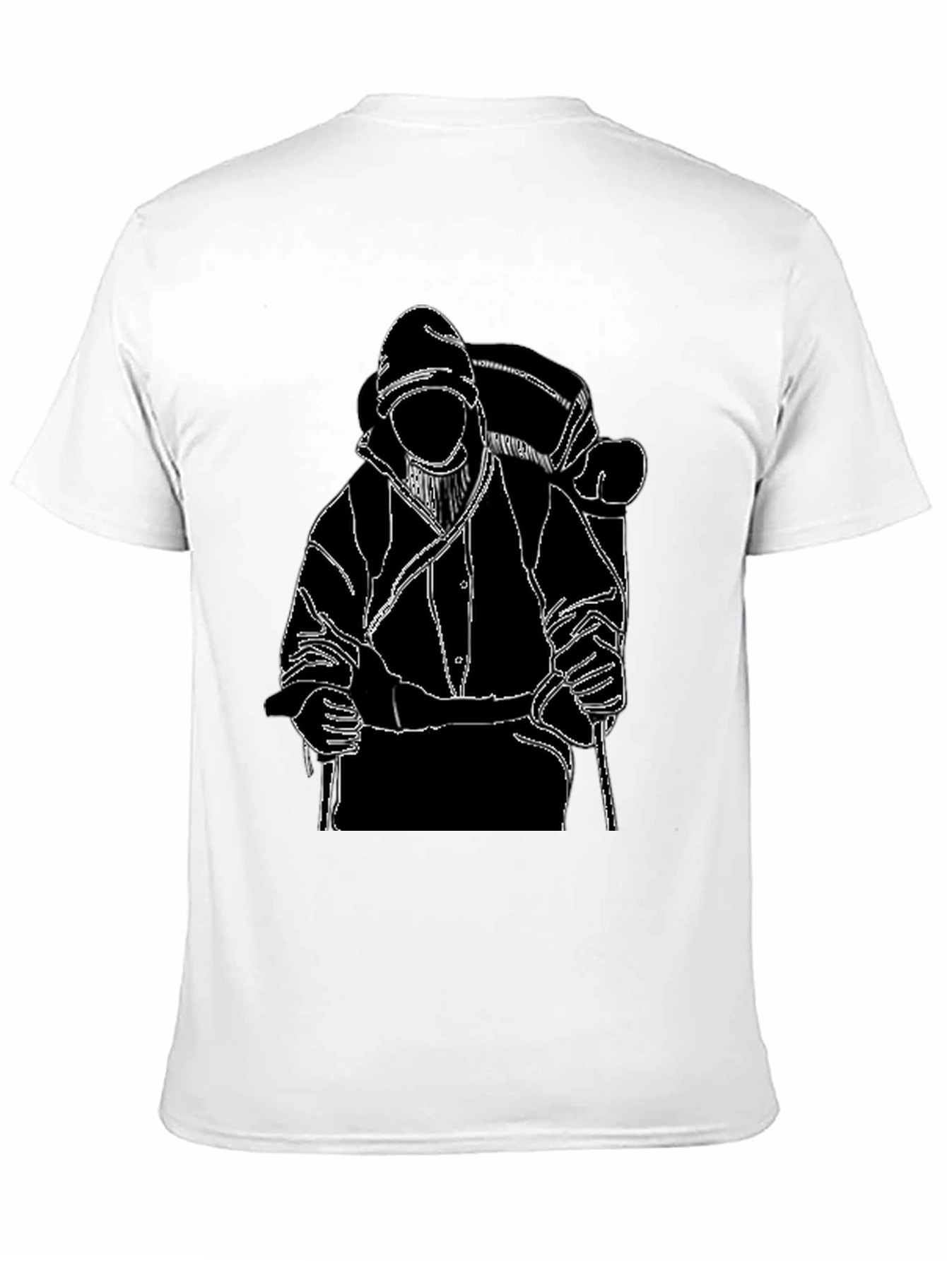 Backpacker Graphic T-Shirt - Black