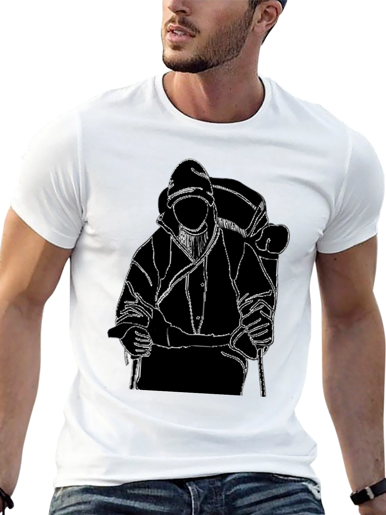 Backpacker Graphic T-Shirt - Black