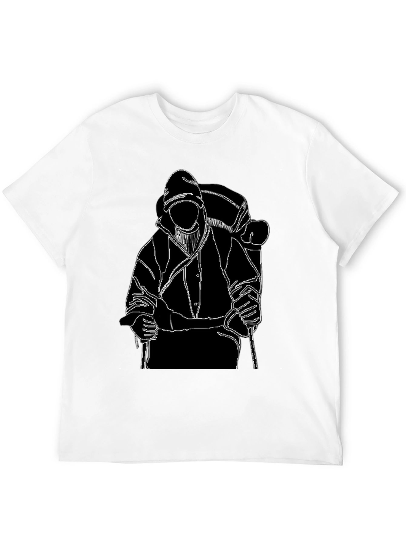 Backpacker Graphic T-Shirt - Black