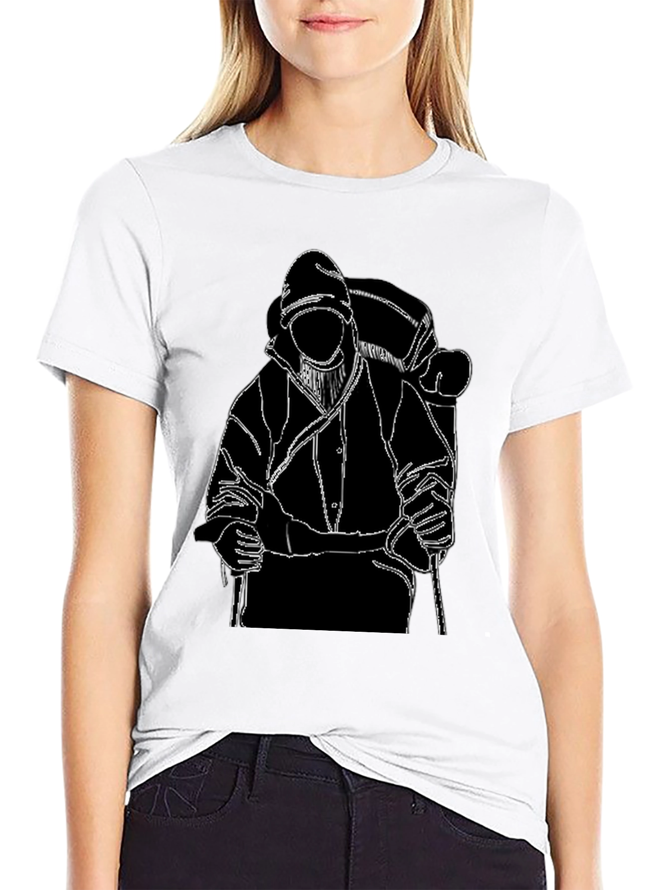 Backpacker Graphic T-Shirt - Black