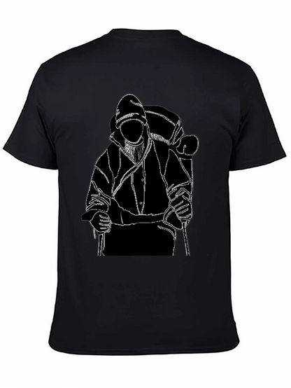 Backpacker Graphic T-Shirt - Black