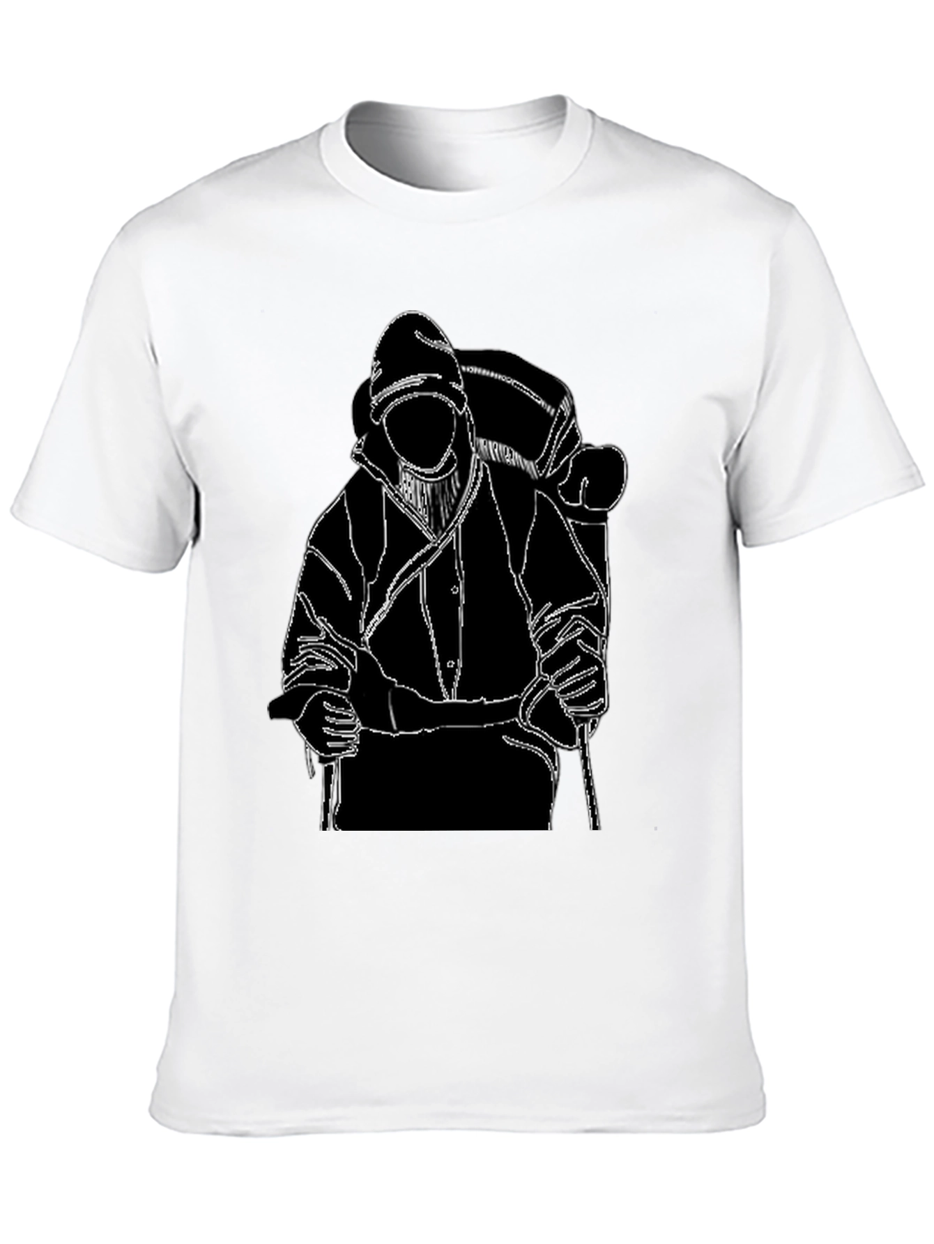 Backpacker Graphic T-Shirt - Black