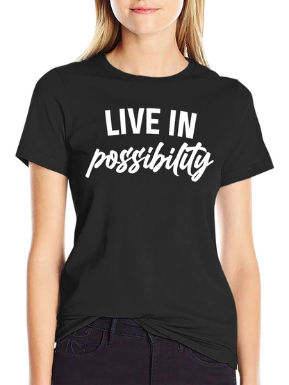Live in Possibility Graphic Tee - Black