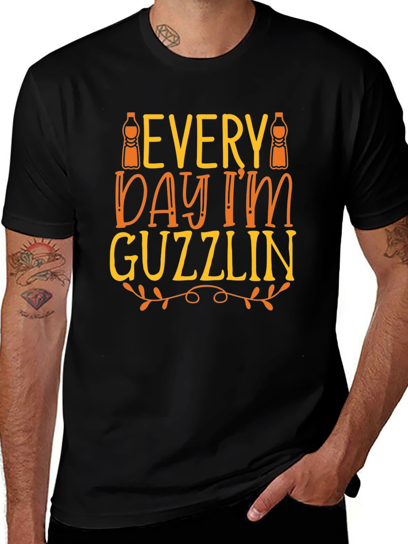 Every Day Im Guzzlin T-Shirt - Funny Drink Tee