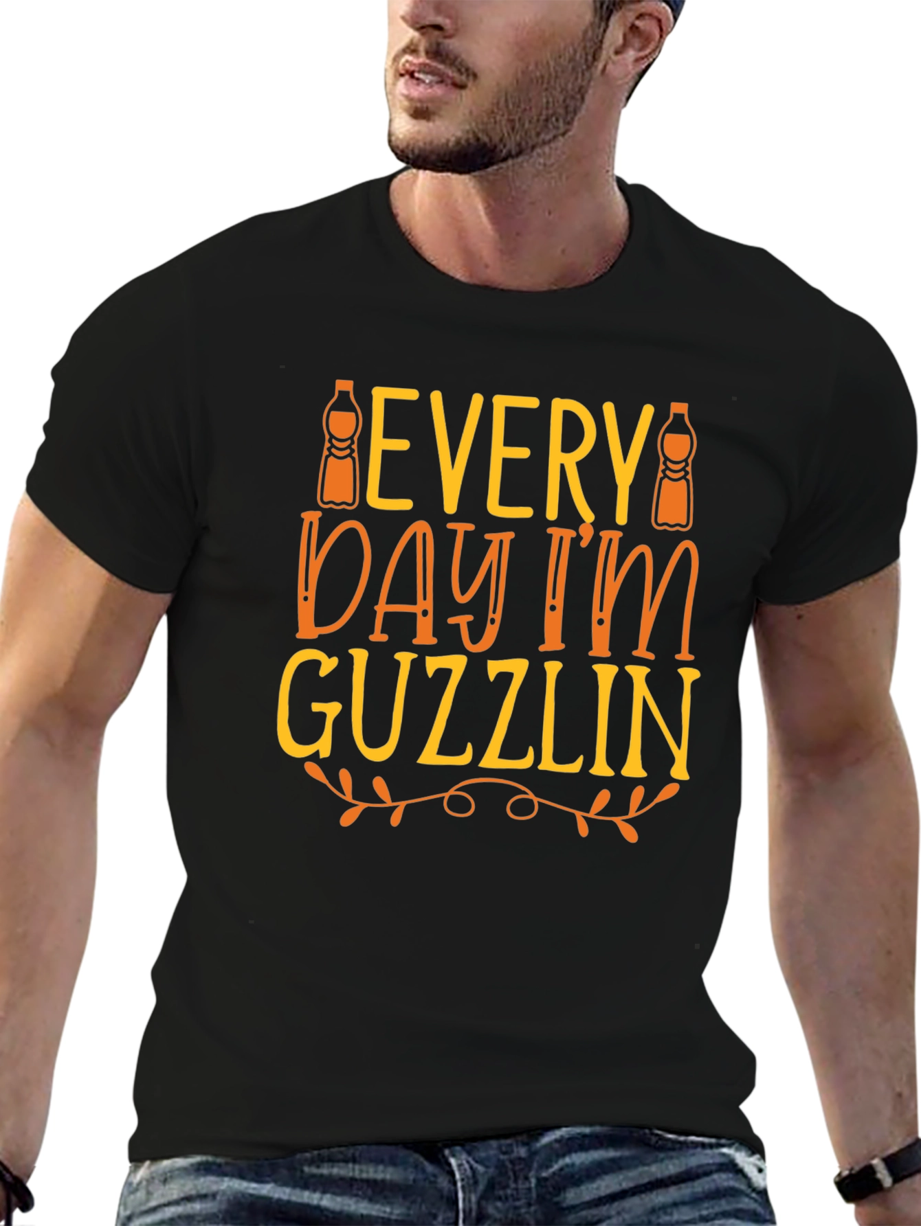 Every Day Im Guzzlin T-Shirt - Funny Drink Tee