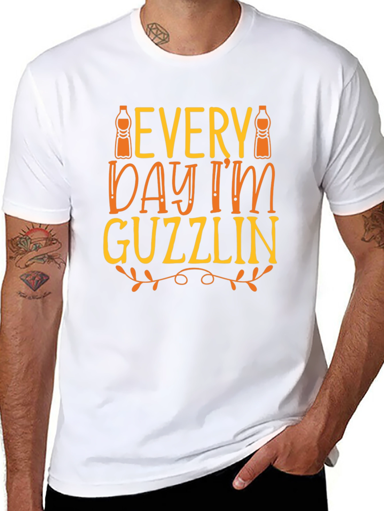 Every Day Im Guzzlin T-Shirt - Funny Drink Tee