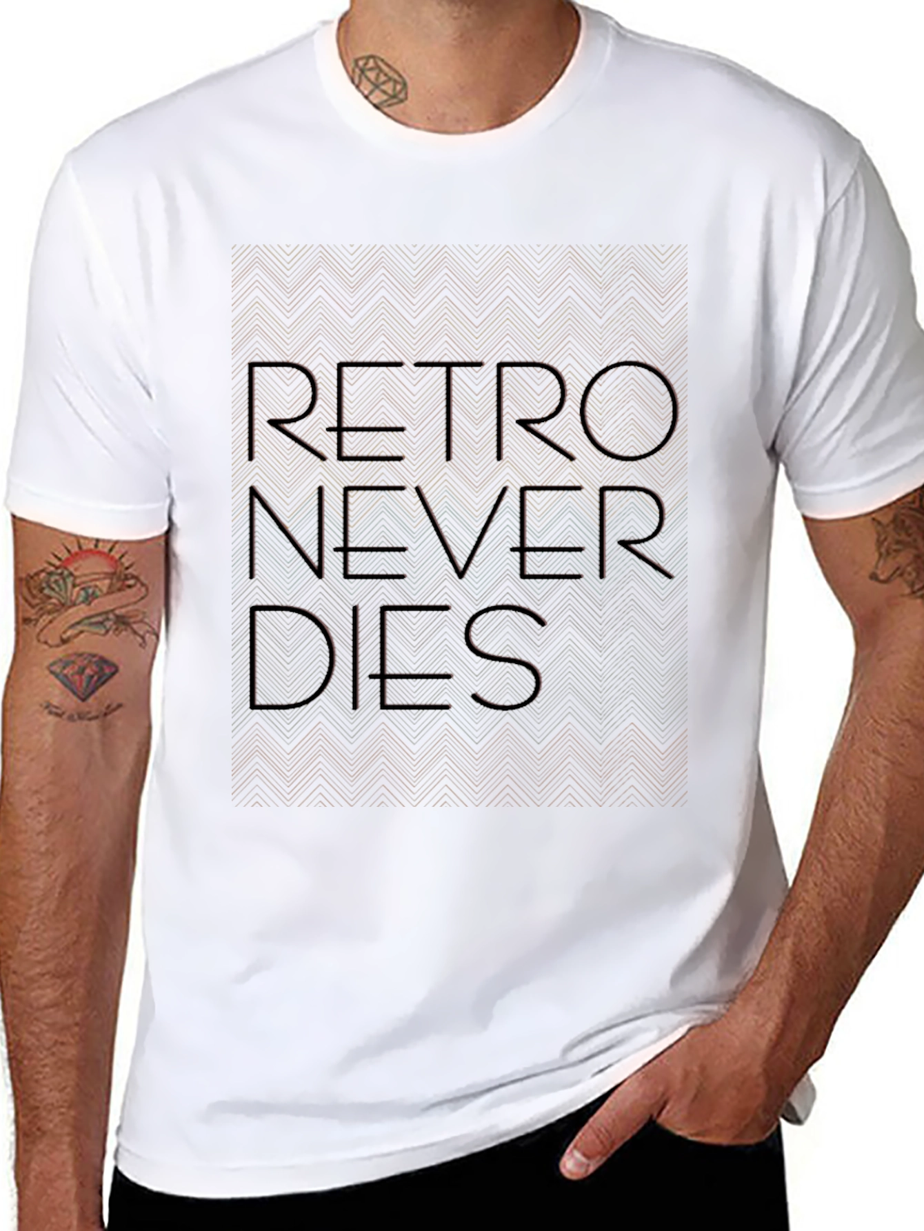 Retro Never Dies Graphic Tee - Trendy Streetwear