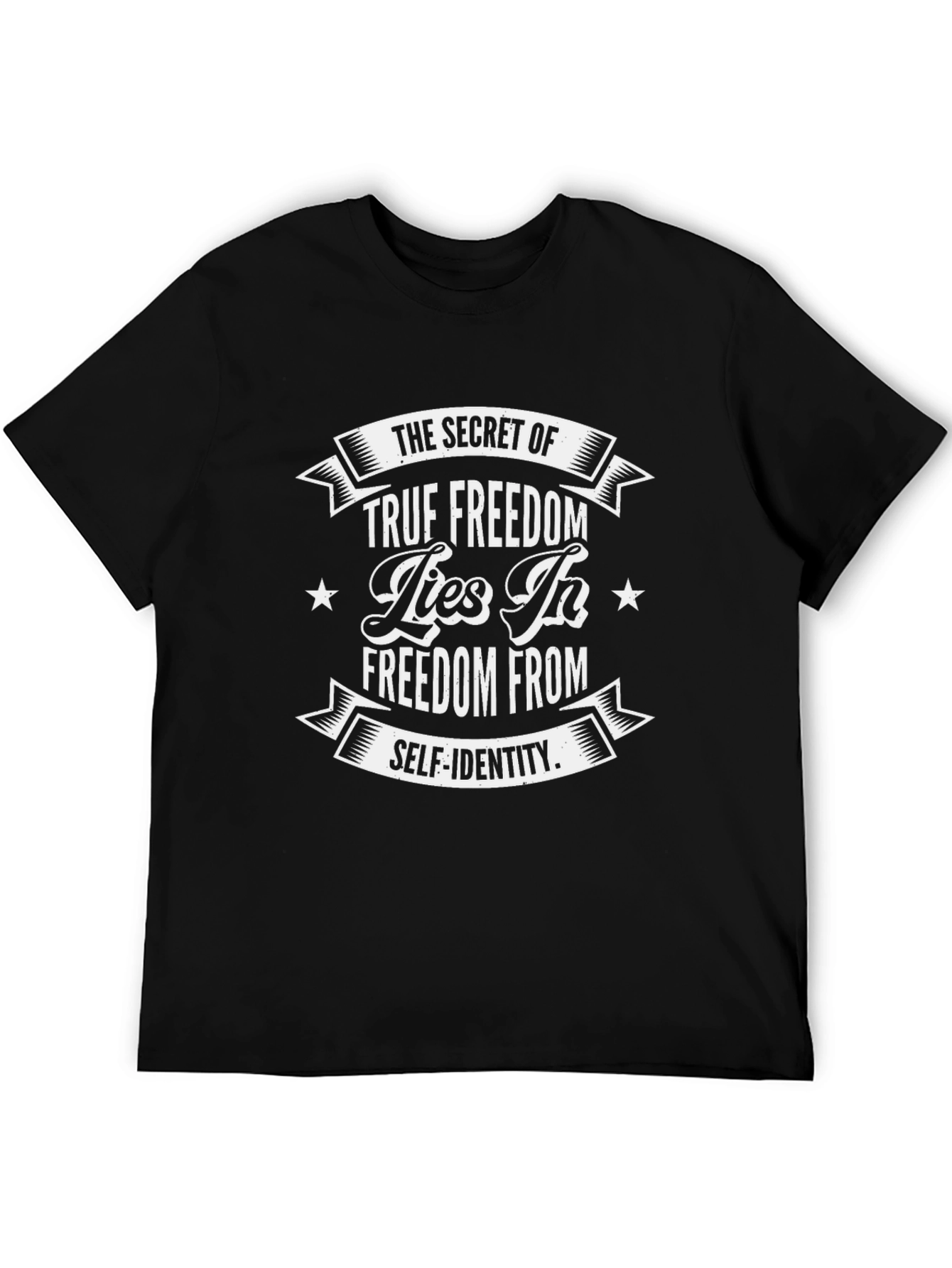 True Freedom Graphic Tee - Self Identity Black T-Shirt