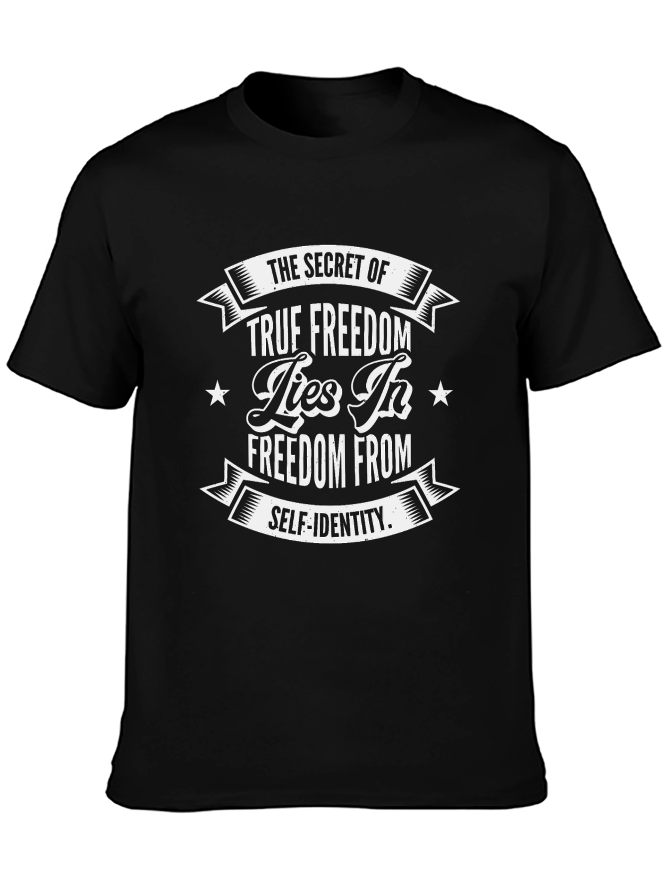 True Freedom Graphic Tee - Self Identity Black T-Shirt