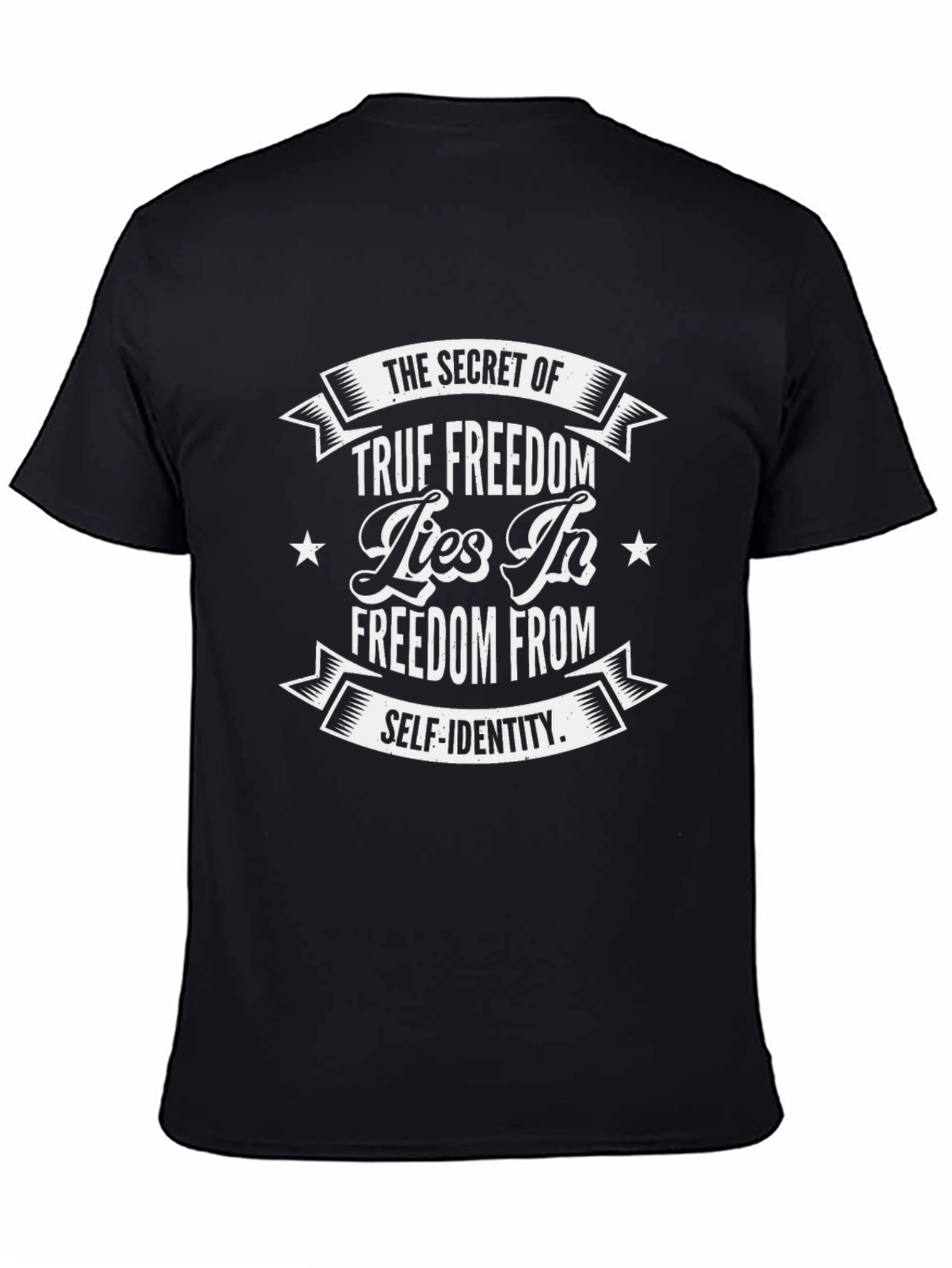 True Freedom Graphic Tee - Self Identity Black T-Shirt