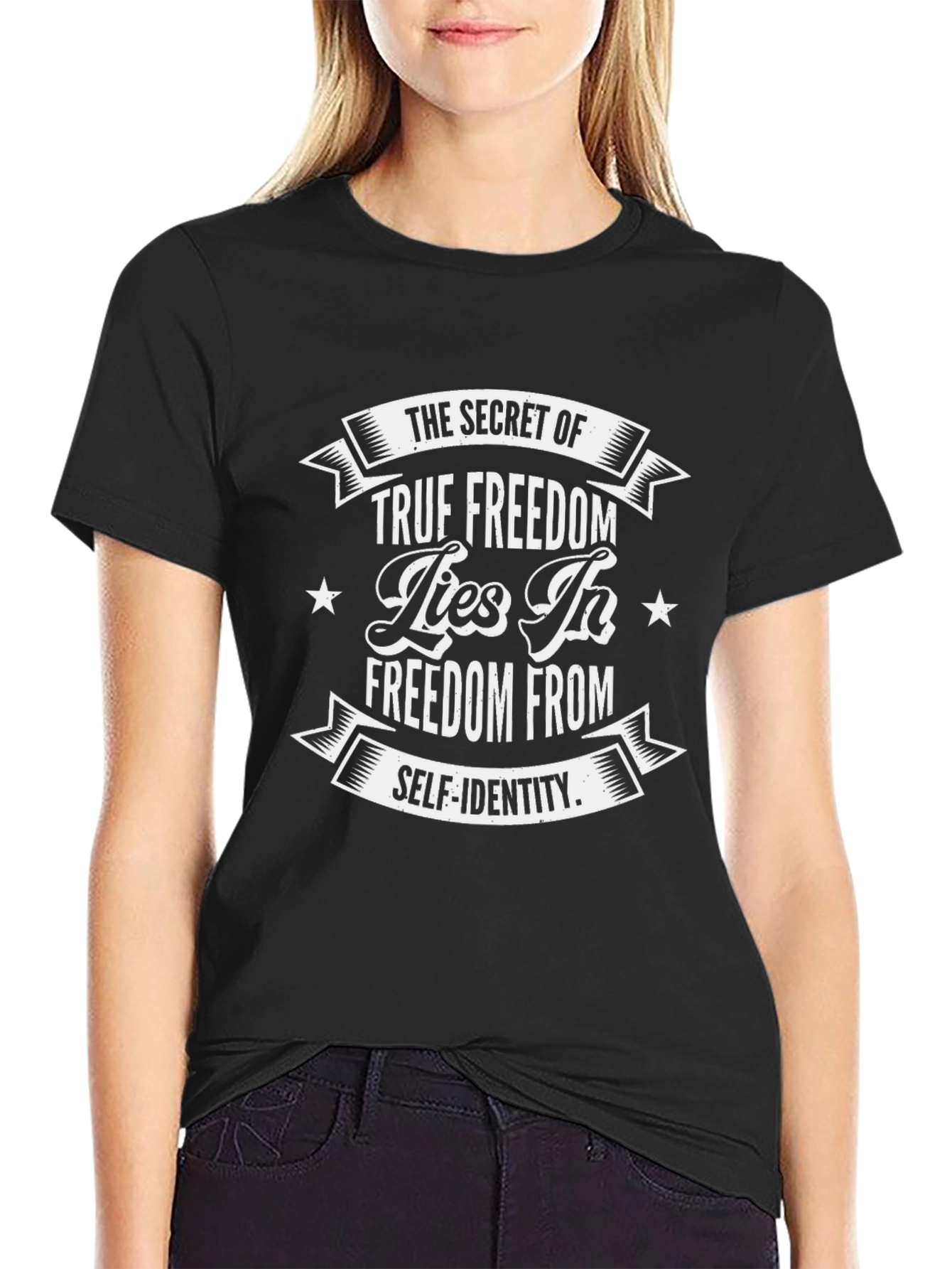 True Freedom Graphic Tee - Self Identity Black T-Shirt