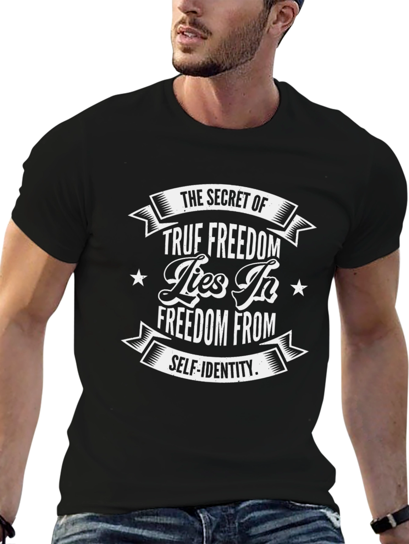 True Freedom Graphic Tee - Self Identity Black T-Shirt
