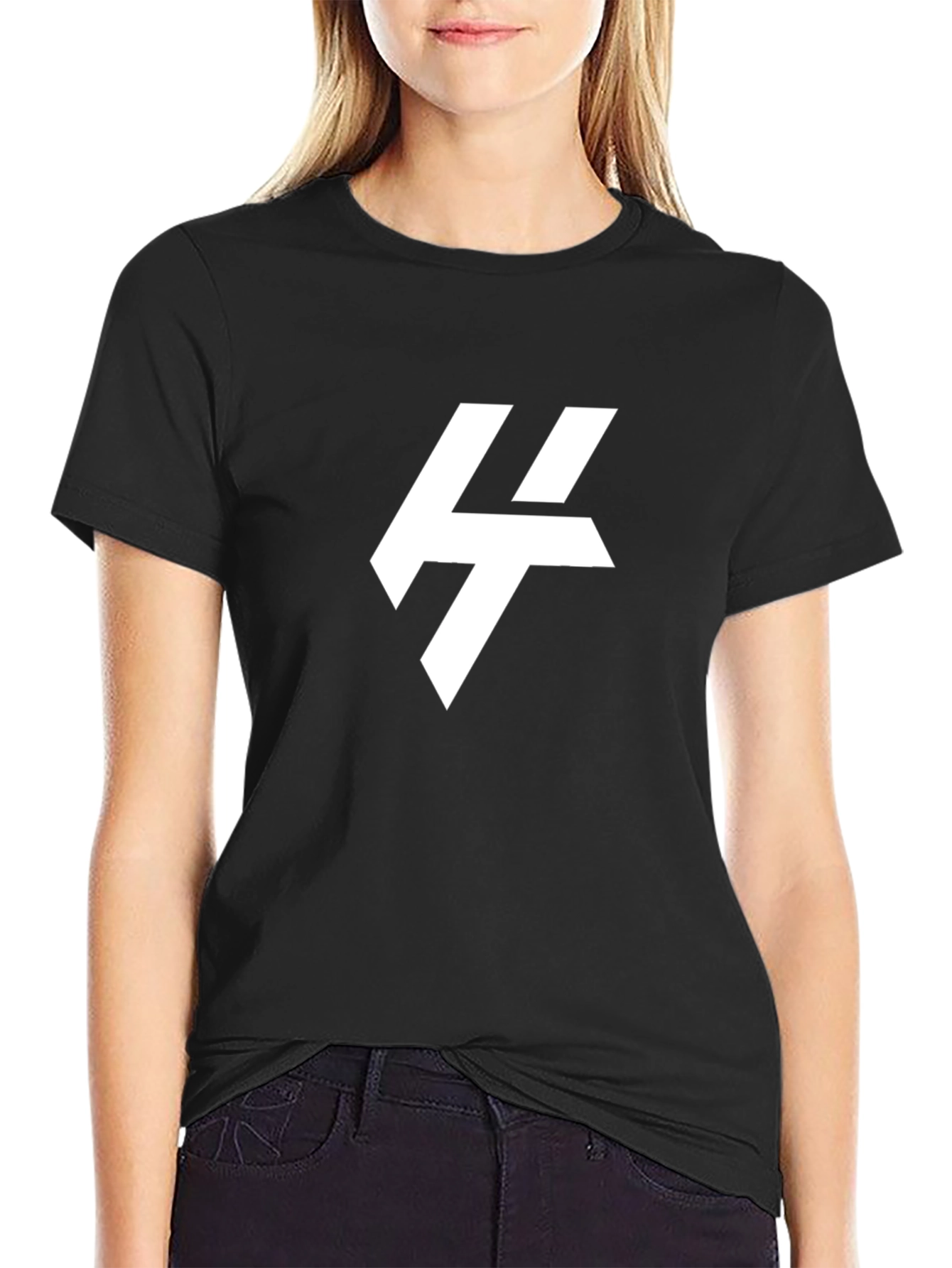 Modern Logo Black T-Shirt