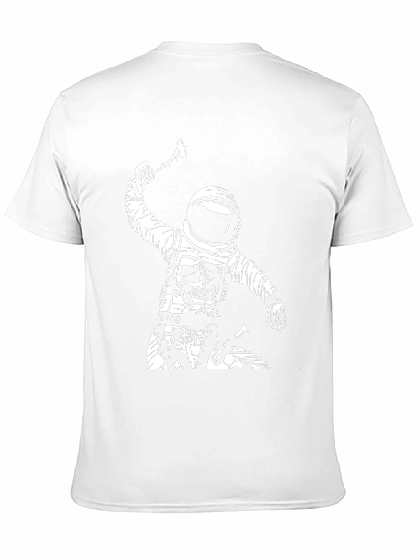 Astronaut Axe Black T-Shirt