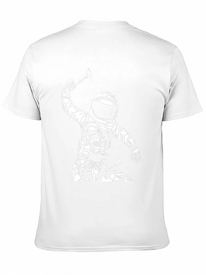 Astronaut Axe Black T-Shirt