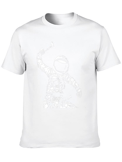 Astronaut Axe Black T-Shirt