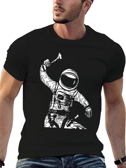 Astronaut Axe Black T-Shirt