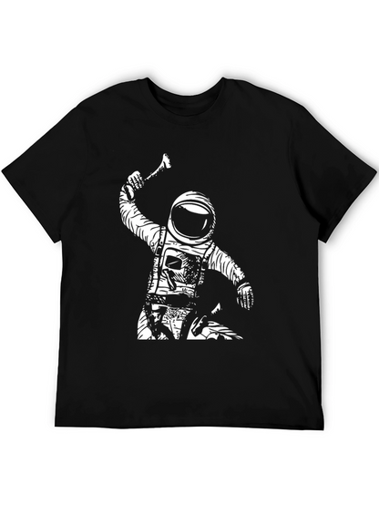 Astronaut Axe Black T-Shirt