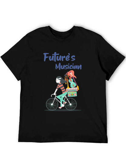 Futures Musician T-Shirt: Cycling with Instruments