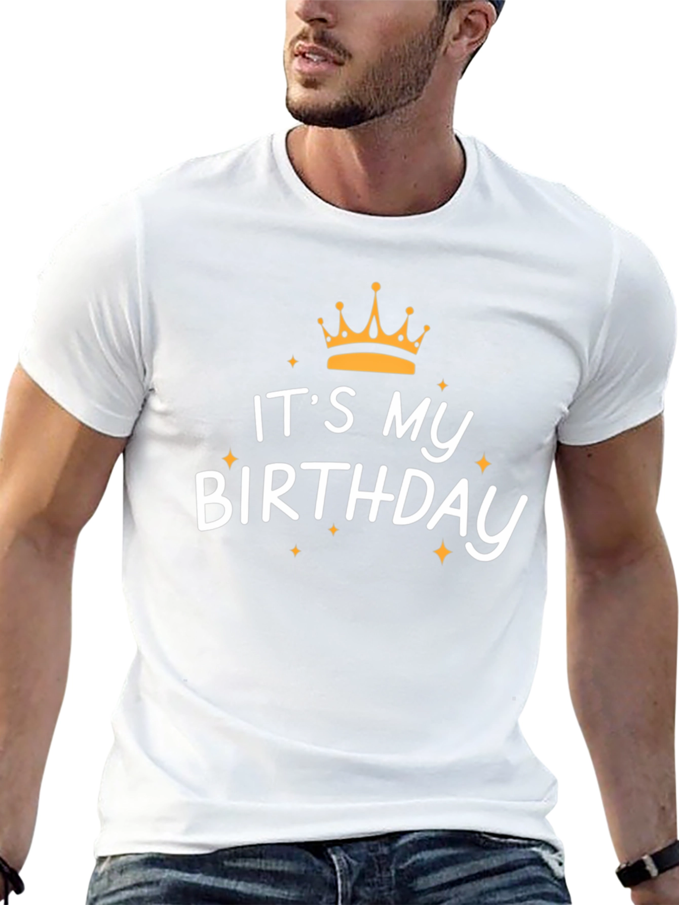Its My Birthday Black Graphic Tee
