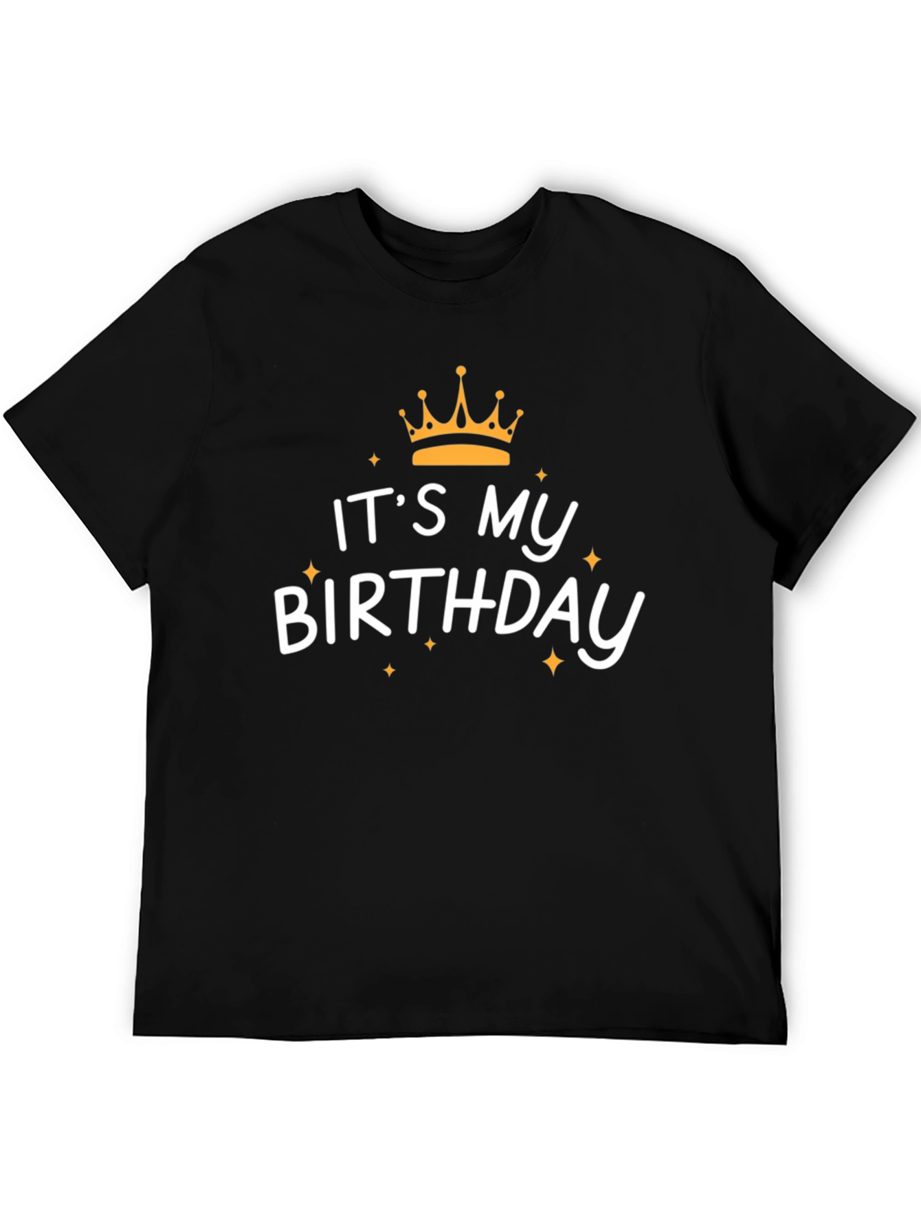 Its My Birthday Black Graphic Tee