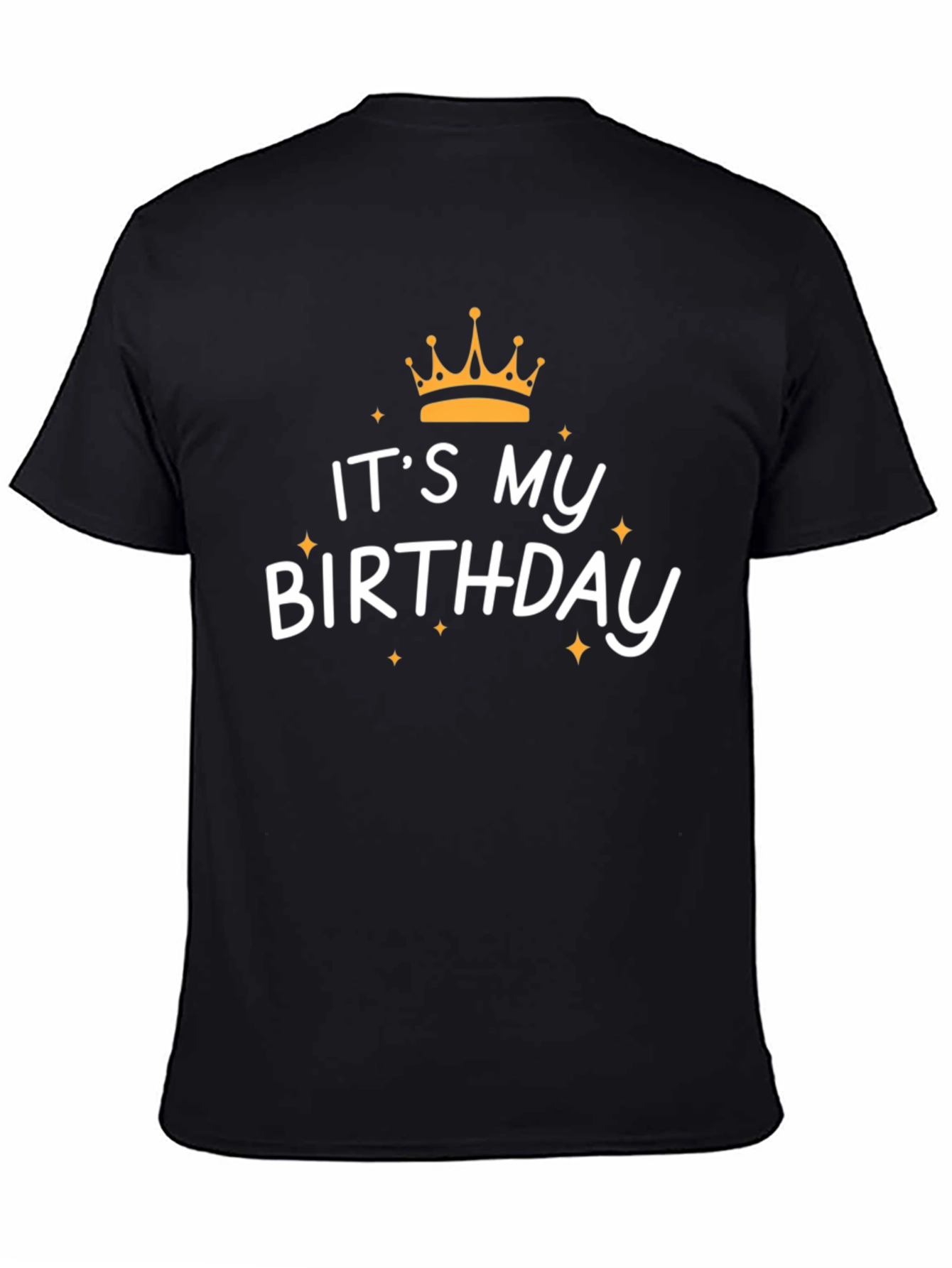 Its My Birthday Black Graphic Tee