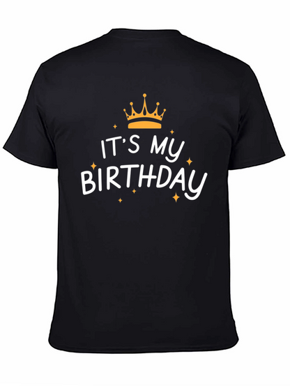 Its My Birthday Black Graphic Tee