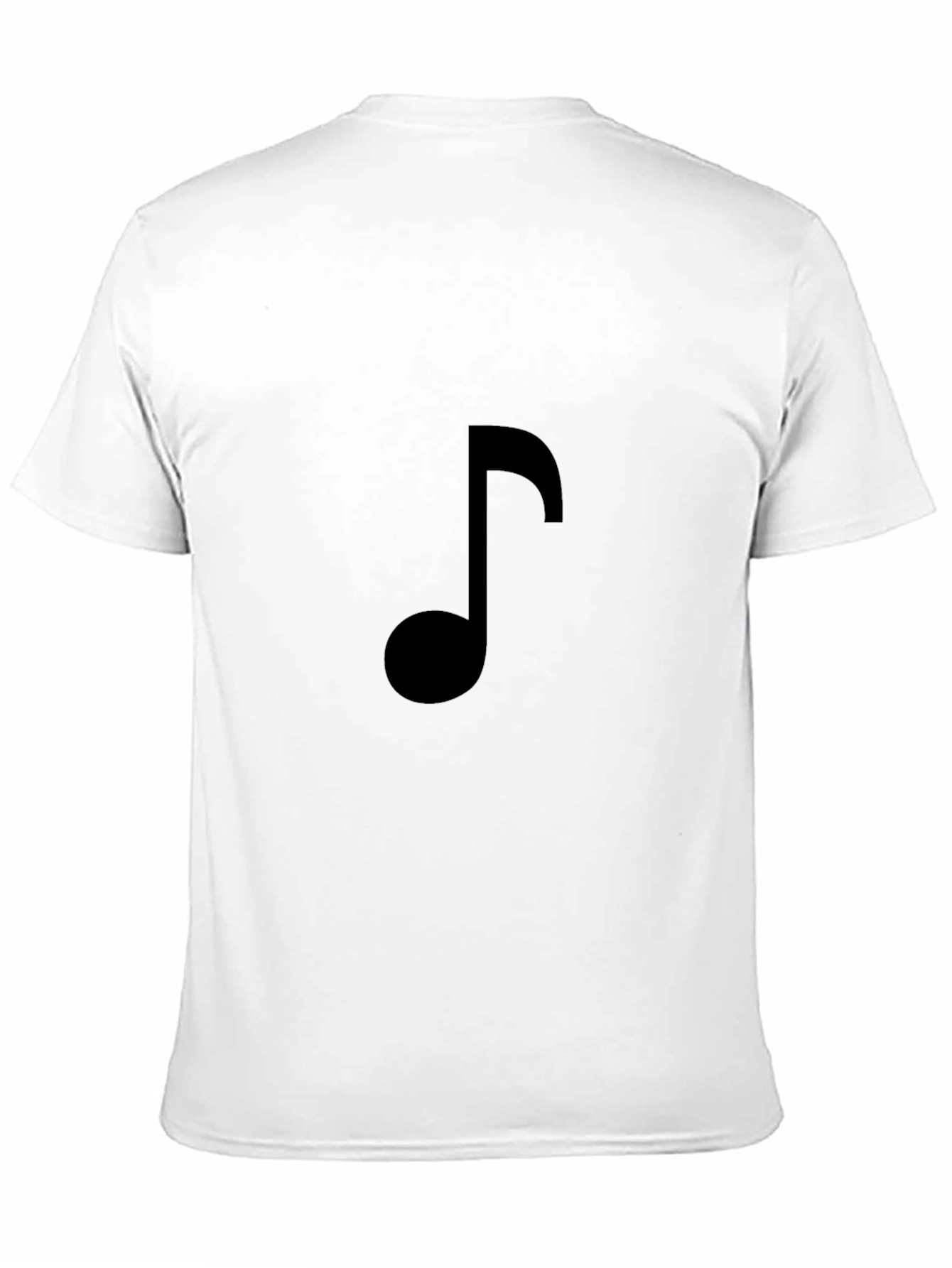 Black Music Note T-Shirt - Stylish Casual Tee