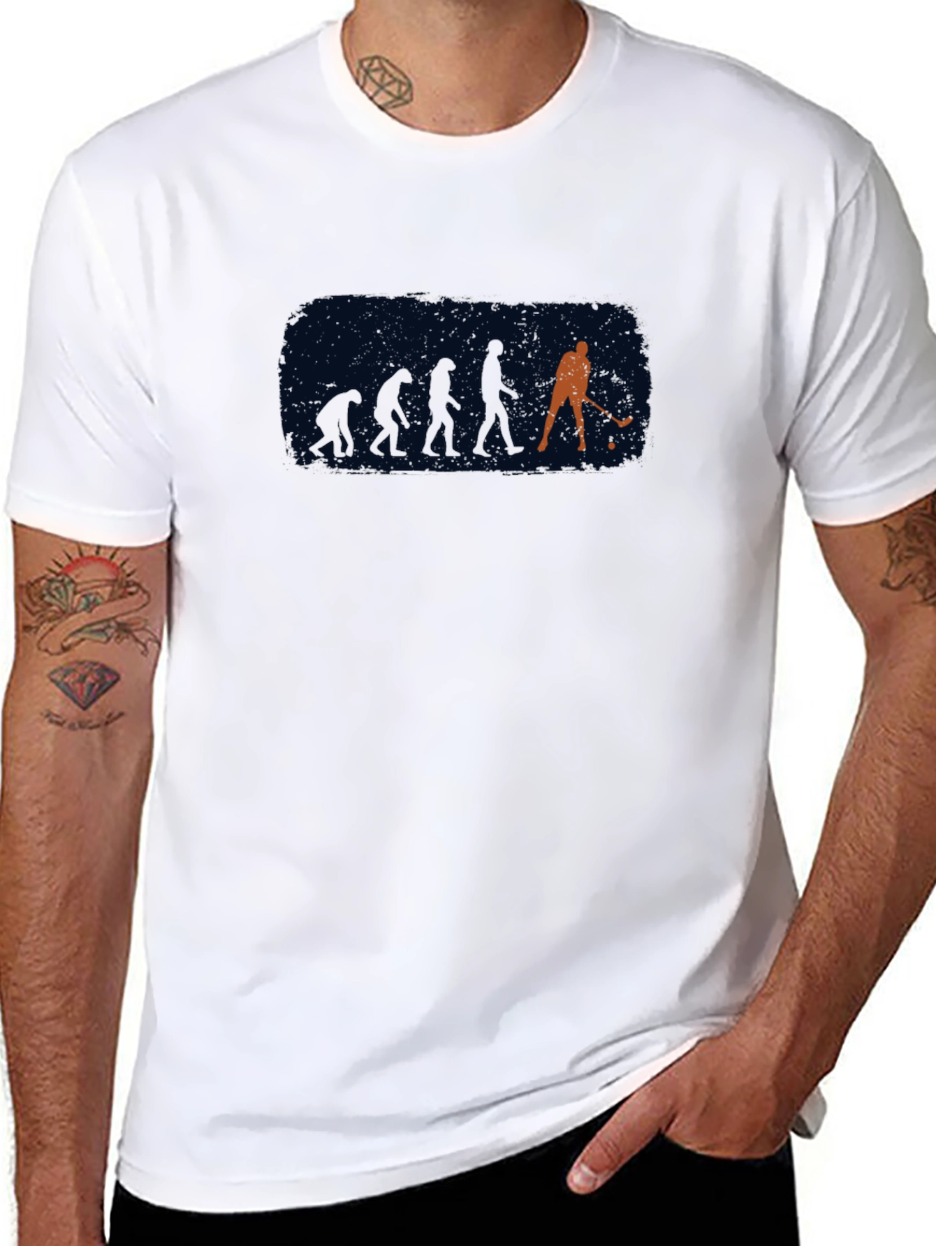 Evolution of Hockey T-Shirt - Black