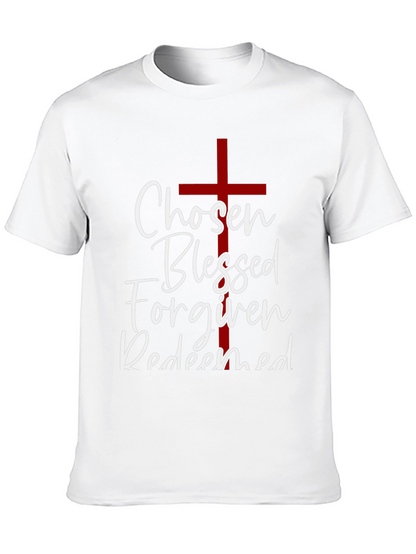 Chosen Blessed Forgiven Redeemed Christian T-Shirt