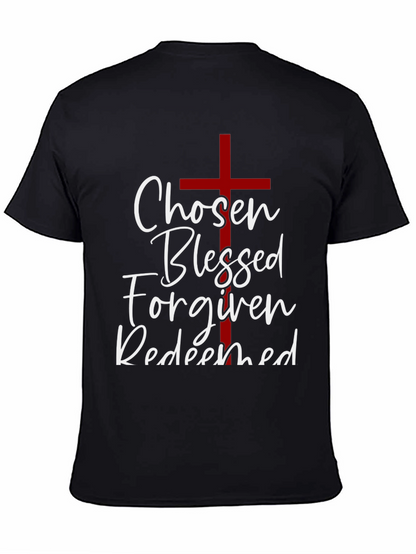 Chosen Blessed Forgiven Redeemed Christian T-Shirt