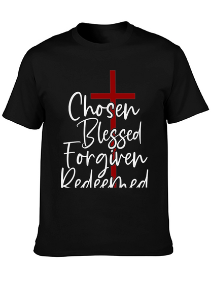 Chosen Blessed Forgiven Redeemed Christian T-Shirt