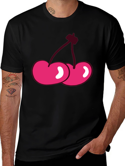 Cherry Graphic Tee - Casual Comfort