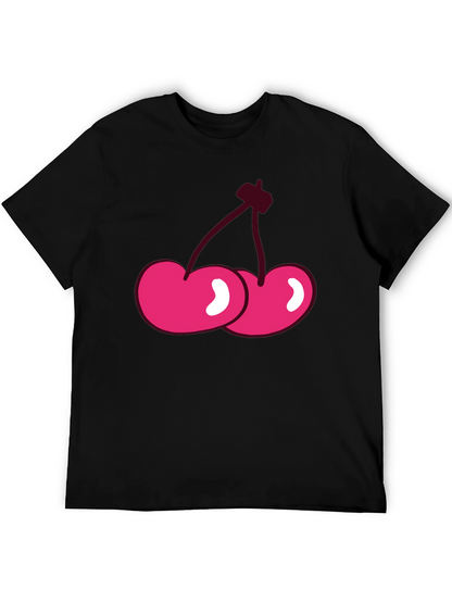 Cherry Graphic Tee - Casual Comfort