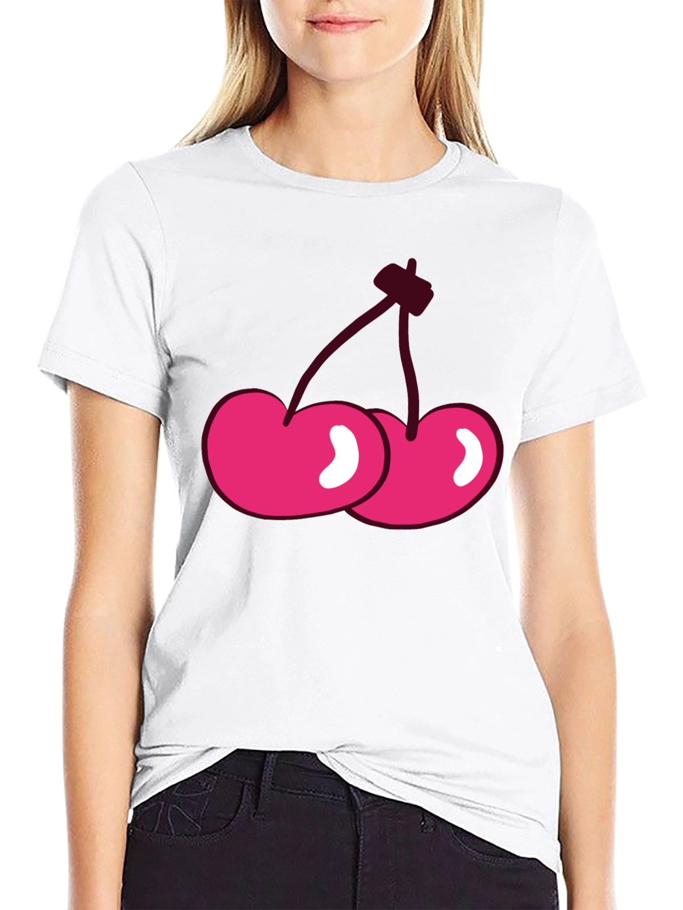 Cherry Graphic Tee - Casual Comfort