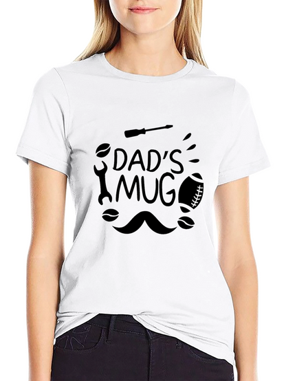 Dads Mug Graphic T-Shirt Black